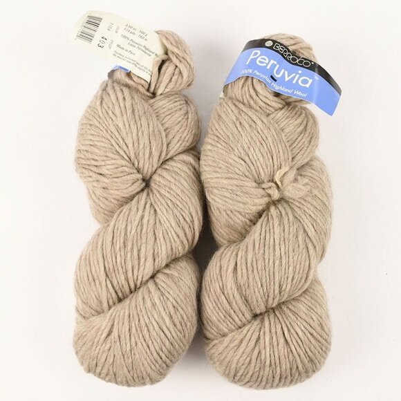 Berroco Peruvia Yarn 2 Skeins Peruvian Highland Wool Oats - Picture 1 of 3